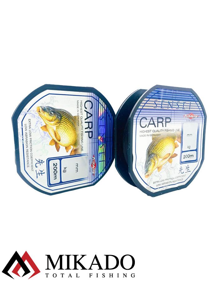 Леска мононить Mikado SENSEI CARP 0,30 (200 м) - 11.10 кг.