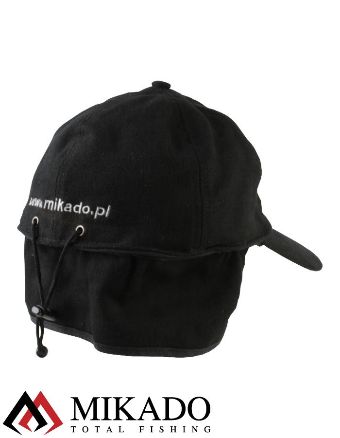Бейсболка зимняя с фонариком 5 LED Mikado UM-ULED03 чёрная