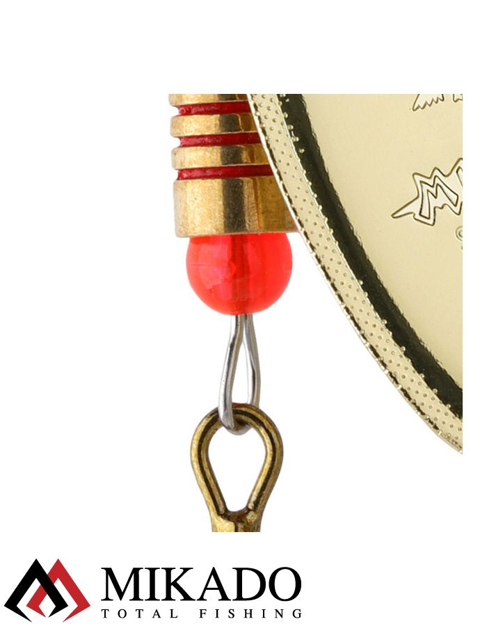 Блесна вращающаяся Mikado FOCUS №2, 4 г., золото 00, длина лепестка 28 мм.