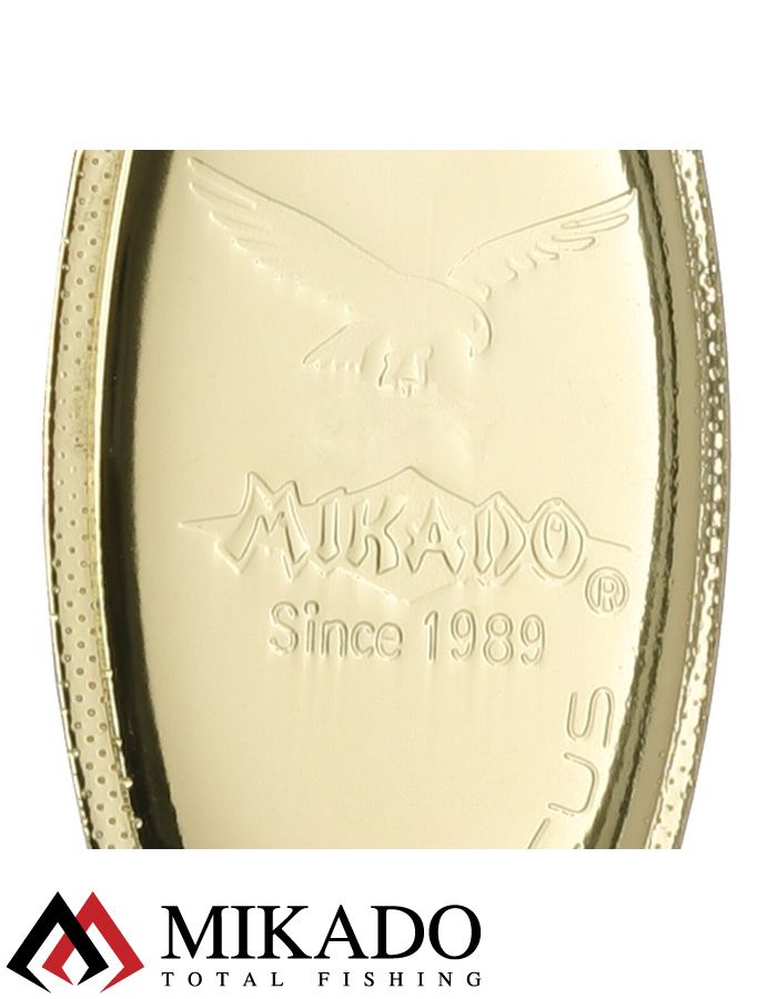 Блесна вращающаяся Mikado FOCUS №2, 4 г., золото 00, длина лепестка 28 мм.