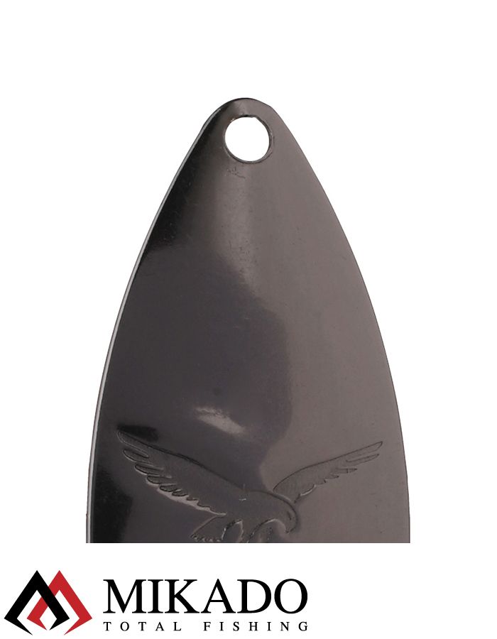 Блесна вращающаяся Mikado STREAM №1, 3.3 г., чернёная, длина лепестка 32 мм.