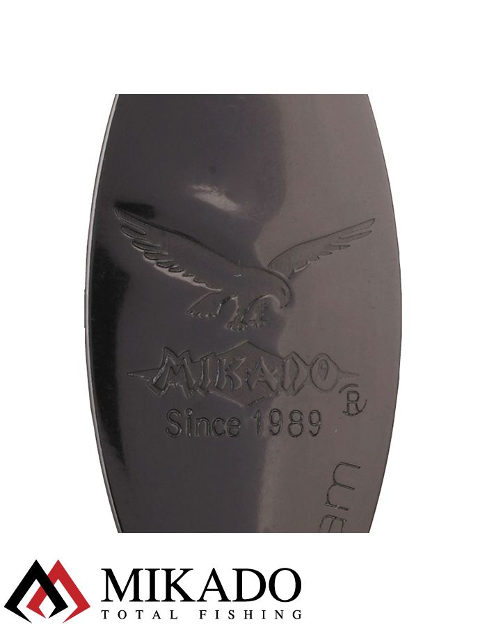 Блесна вращающаяся Mikado STREAM №1, 3.3 г., чернёная, длина лепестка 32 мм.