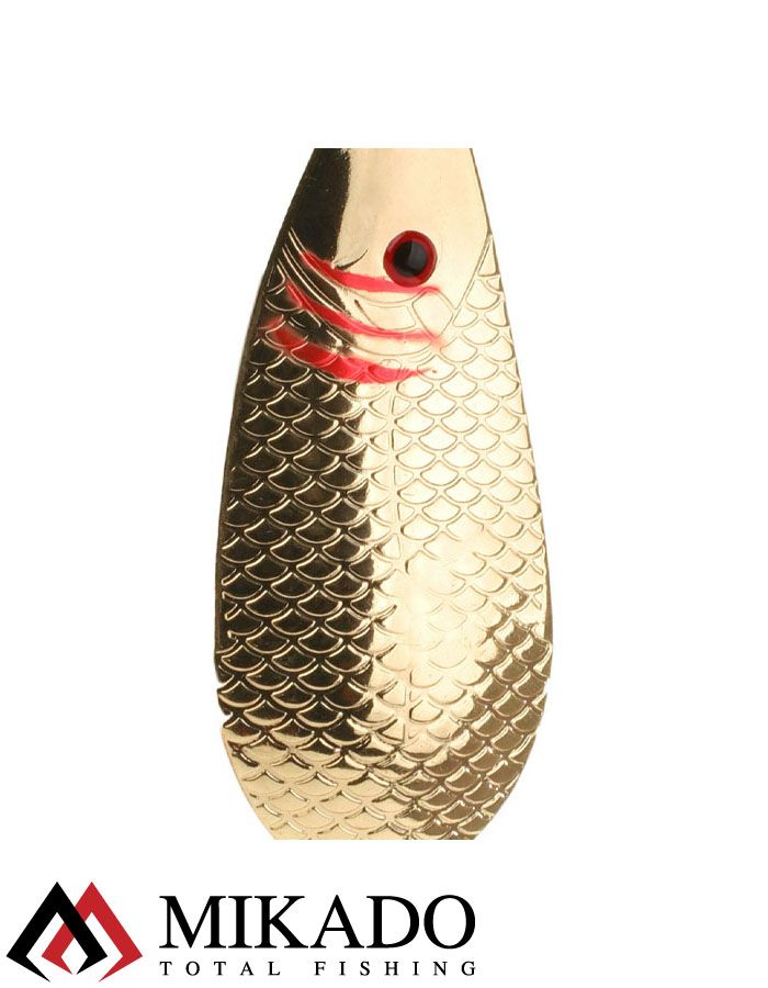 Блесна колеблющаяся Mikado DUENDE №2, 30 г., 7.5 см., золото