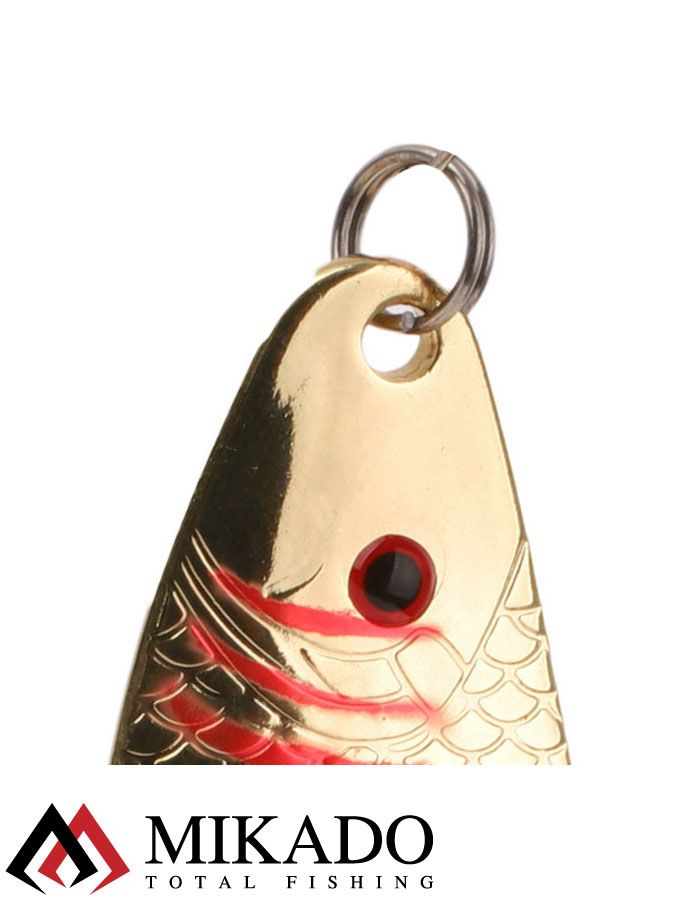 Блесна колеблющаяся Mikado DUENDE №2, 30 г., 7.5 см., золото