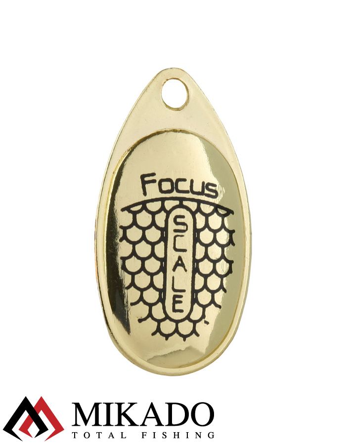 Блесна вращающаяся Mikado FOCUS №2, 4 г., золото 25, длина лепестка 28 мм.