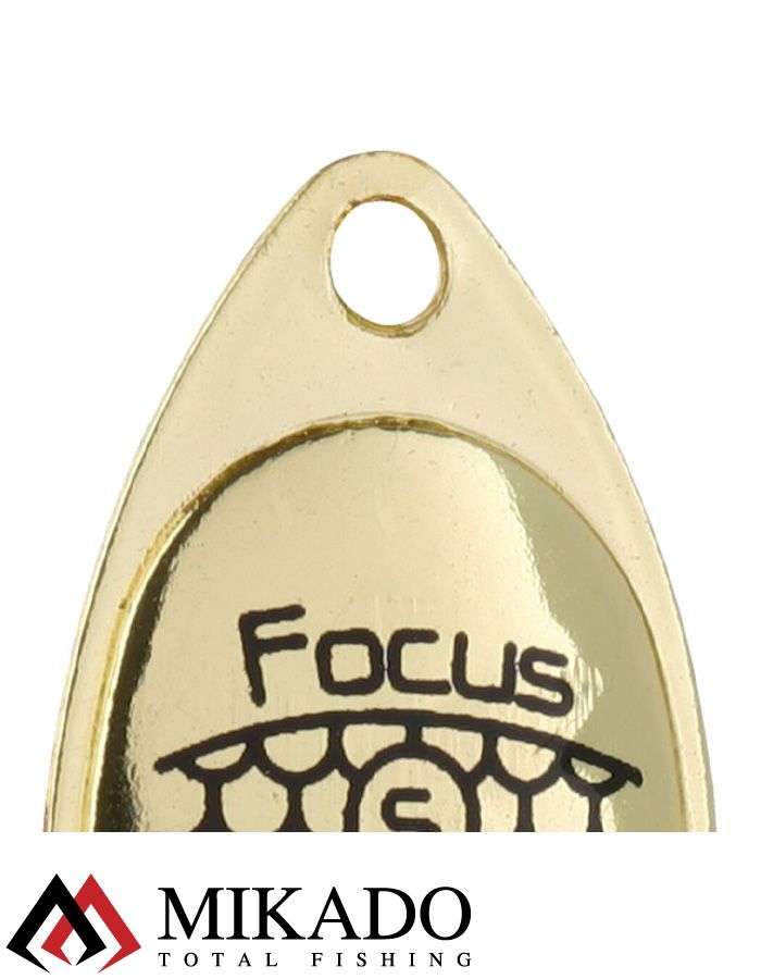 Блесна вращающаяся Mikado FOCUS №2, 4 г., золото 25, длина лепестка 28 мм.