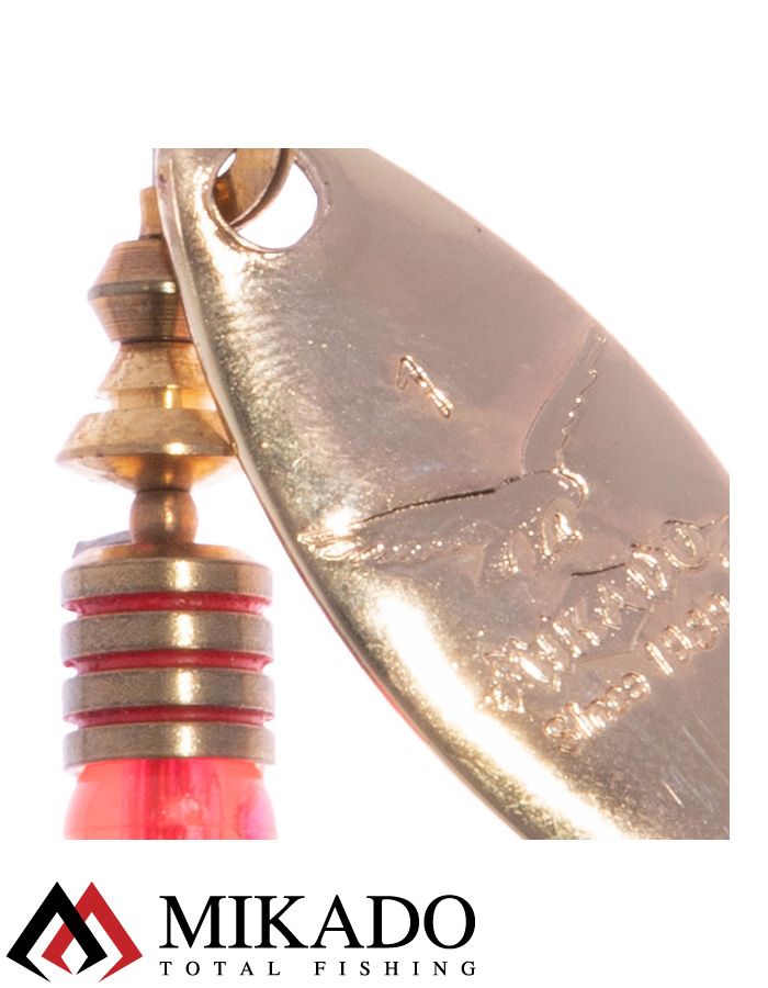 Блесна вращающаяся Mikado STREAM №2, 7 г., золото 00, длина лепестка 42 мм.