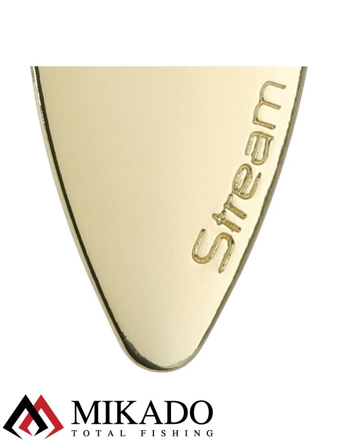 Блесна вращающаяся Mikado STREAM №2, 7 г., золото 00, длина лепестка 42 мм.
