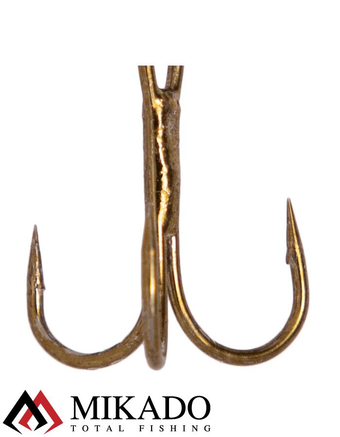 Блесна вращающаяся Mikado WILLOW №1, 5 г., состаренное золото, длина лепестка 33 мм.