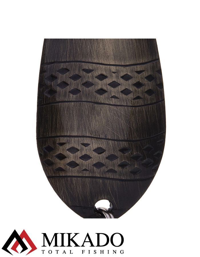 Блесна колеблющаяся Mikado STRIPE №2, 16 г., 5.8 см., состаренная латунь