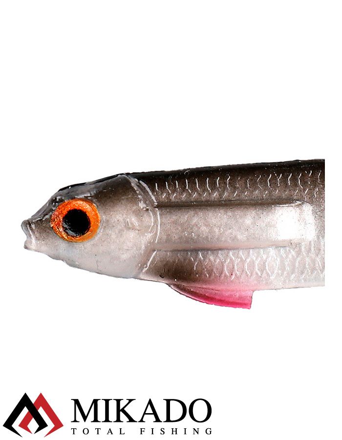 Виброхвост Mikado FLAT FISH 7 см., 2.7 г., ROACH (7 шт.)