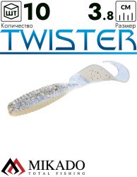 Твистер Mikado TWISTER 38 мм., 0.6 г., 70 (10 шт.)