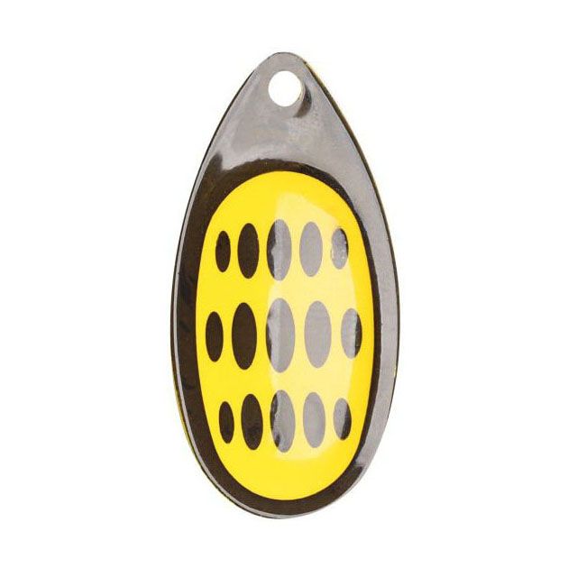 Блесна вращающаяся Mikado HYPNOTIC №4, 10.5 г., BEE, с красной кисточкой, тройник BKK