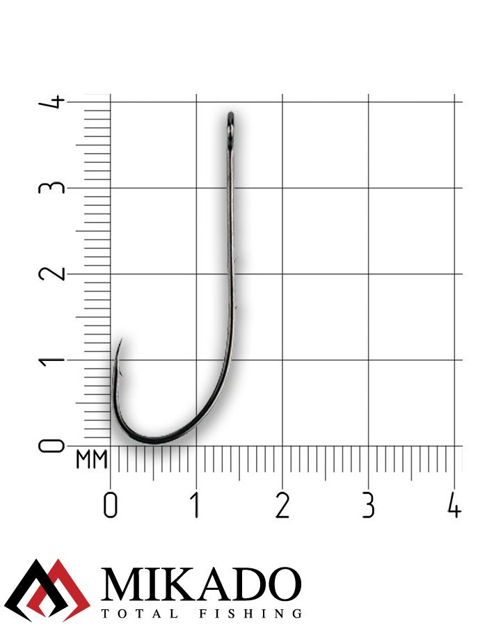 Крючки Mikado SENSUAL - CHEBURASHKA SLIM № 1 (с ушком)  ( 10 шт.)