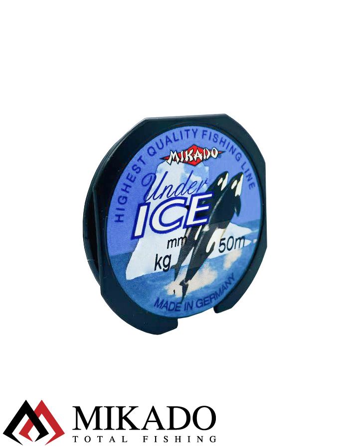 Леска мононить Mikado UNDER ICE 0,12 (50 м) - 2.10 кг.