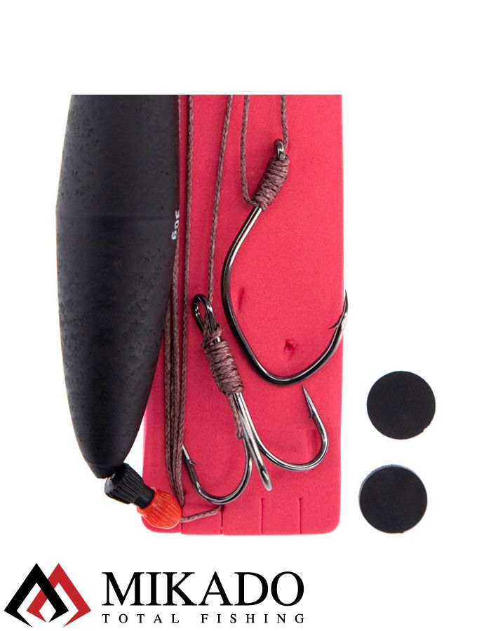 Оснастка на сома Mikado INTRO CAT c подводным поплавком 30г. / 175 см, крючок 4/0 + тройник № 4/0