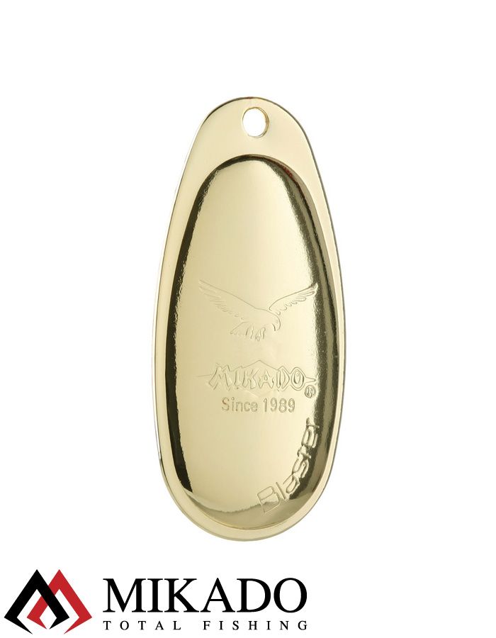 Блесна вращающаяся Mikado BLASTER №5, 11.4 г., золото 00, длина лепестка 47 мм.
