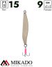 Блесна колеблющаяся Mikado BLEAK №2, 15 г., 9 см., золото