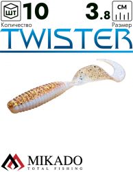 Твистер Mikado TWISTER 38 мм., 0.6 г., 71 (10 шт.)