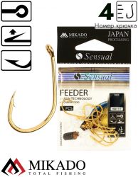 Крючки Mikado SENSUAL - FEEDER № 4 G (с ушком) ( 10 шт.)