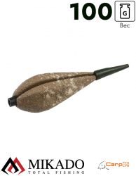 Грузило карповое сменное Mikado. отцентрованное (песочный) 25S  100 г.