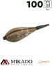 Грузило карповое сменное Mikado. отцентрованное (песочный) 25S  100 г.