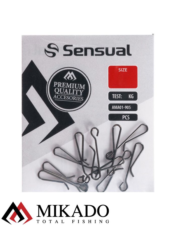 Застежка Mikado Hanging BN размер L.  тест 23 кг. (12 шт.)