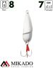 Блесна колеблющаяся Mikado EZZA (гладкая) №1, 8 г., 7.0 см., серебро