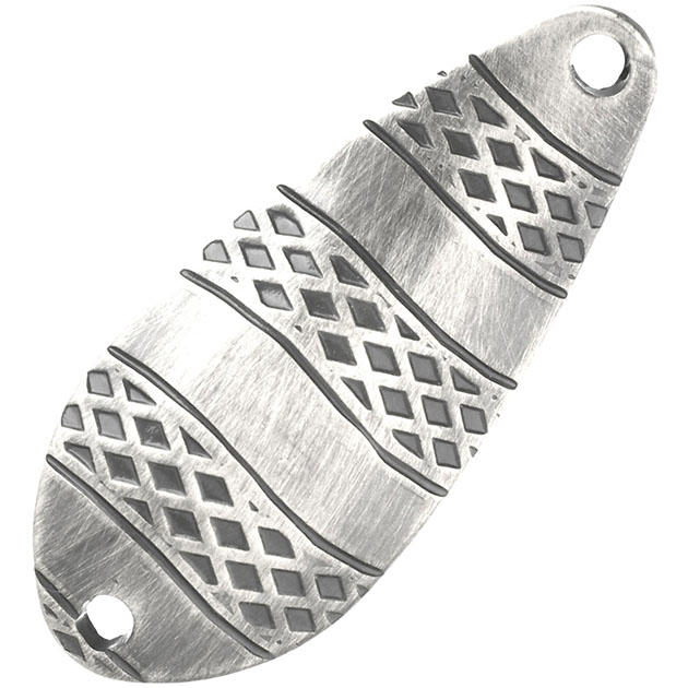 Блесна колеблющаяся Mikado STRIPE №2, 16 г., 5.8 см., состаренное серебро
