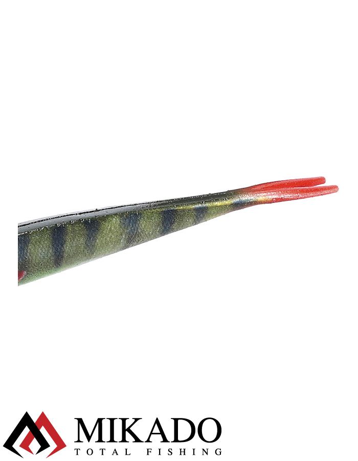 Приманка слаг Mikado SAIRA 14 см., 10 г., 3D PERCH (4 шт.)