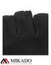 Перчатки рыболовные флисовые без пальцев Mikado UMR-11B-L чёрно-серые размер L