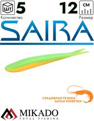 Приманка слаг Mikado SAIRA 12 см., 7 г., 370 (5 шт.)