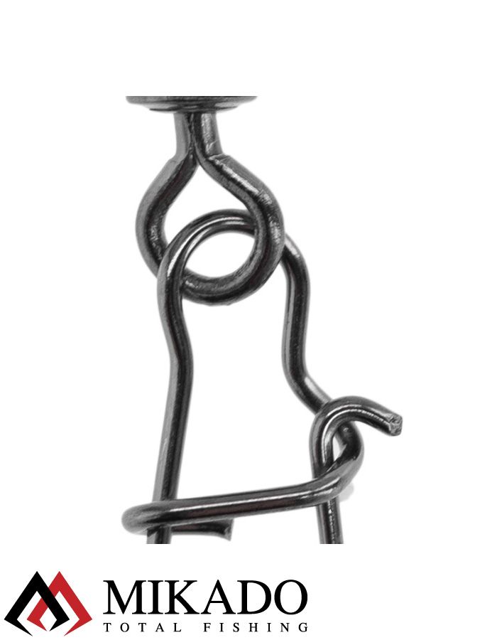 Застежка с роликовым вертлюжком Mikado Fastlock № 16,  тест 8 кг. (12 шт.)