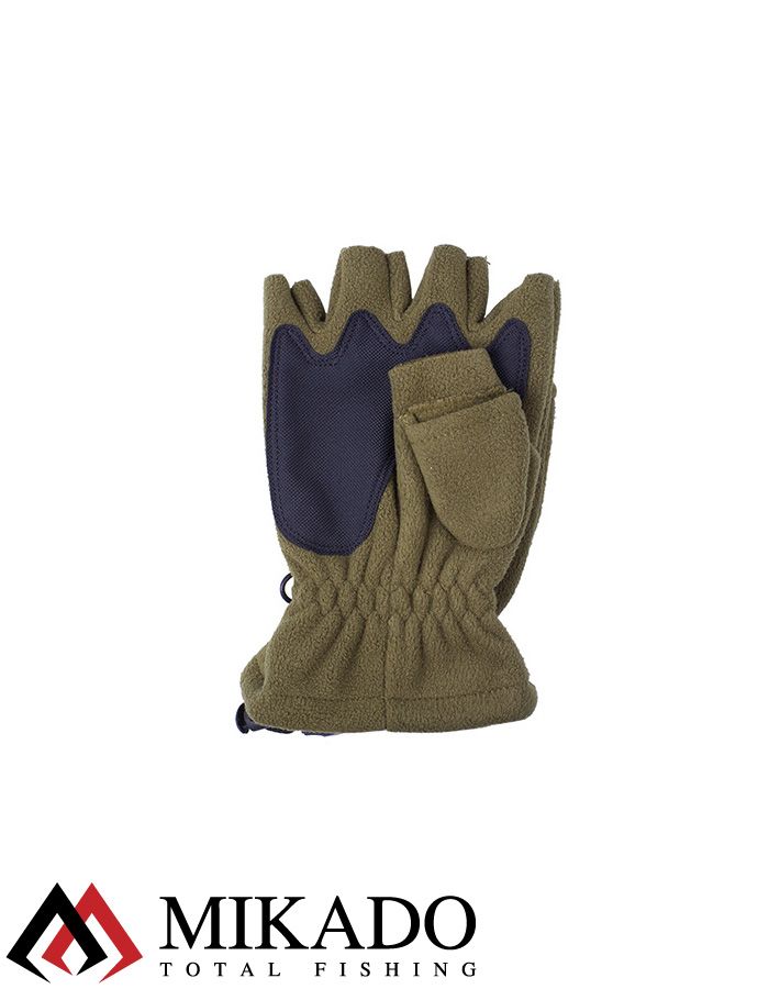 Перчатки с откидной варежкой флисовые Mikado UMR-08G размер XL