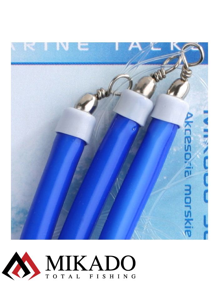 Морская оснастка Mikado GUMMI MAKK RIG, крючок № 6/0 (3шт.) BLUE